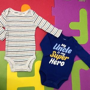 2 newborn long sleeve Carter’s onesies
